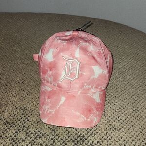 NWT Pink Tie-Dye Detroit Tigers Baseball Cap